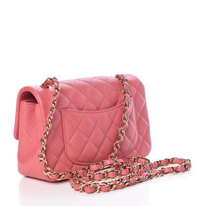 Chanel Caviar Quilted Mini Rectangular Flap Pink 3 of 12