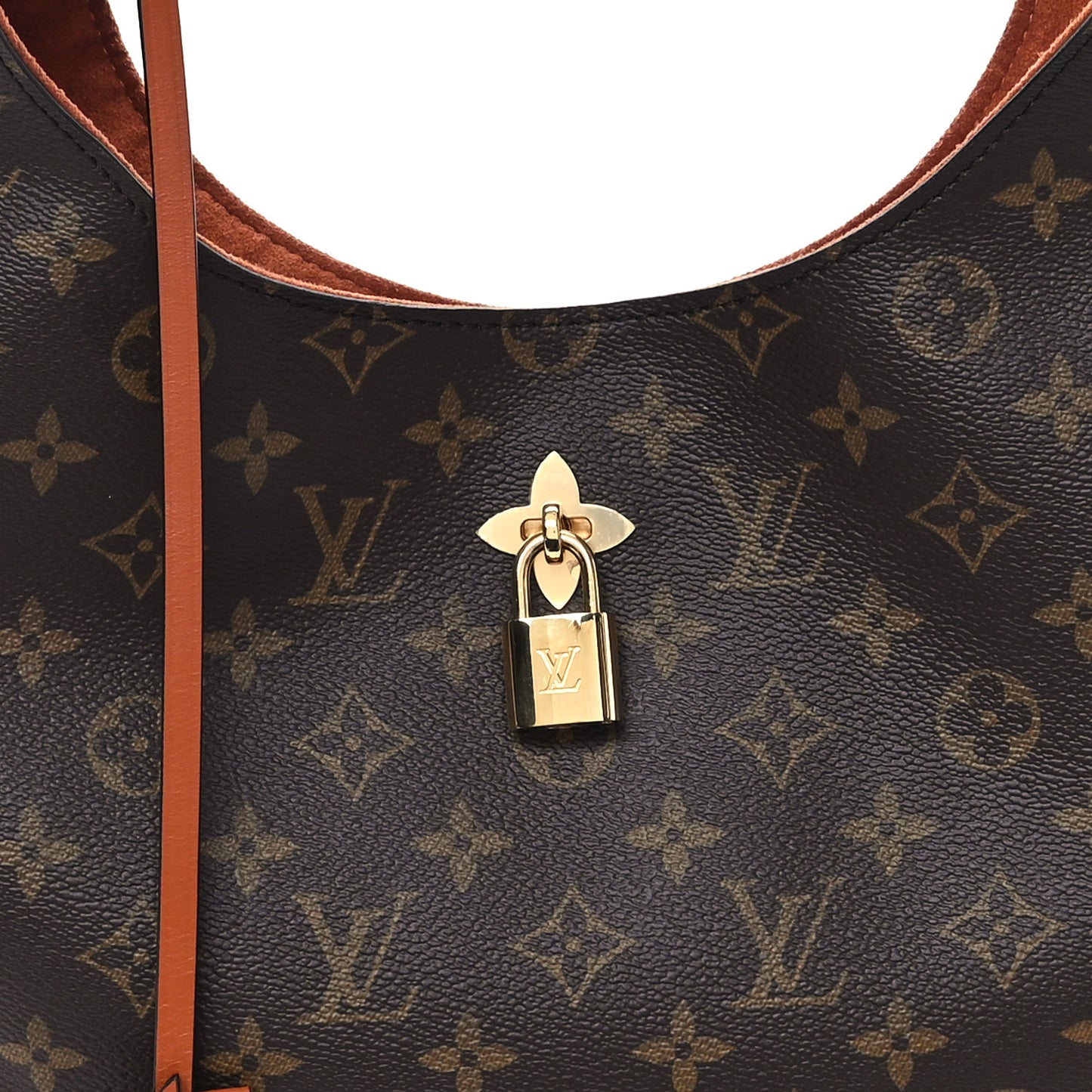 Monogram Flower Hobo Caramel
