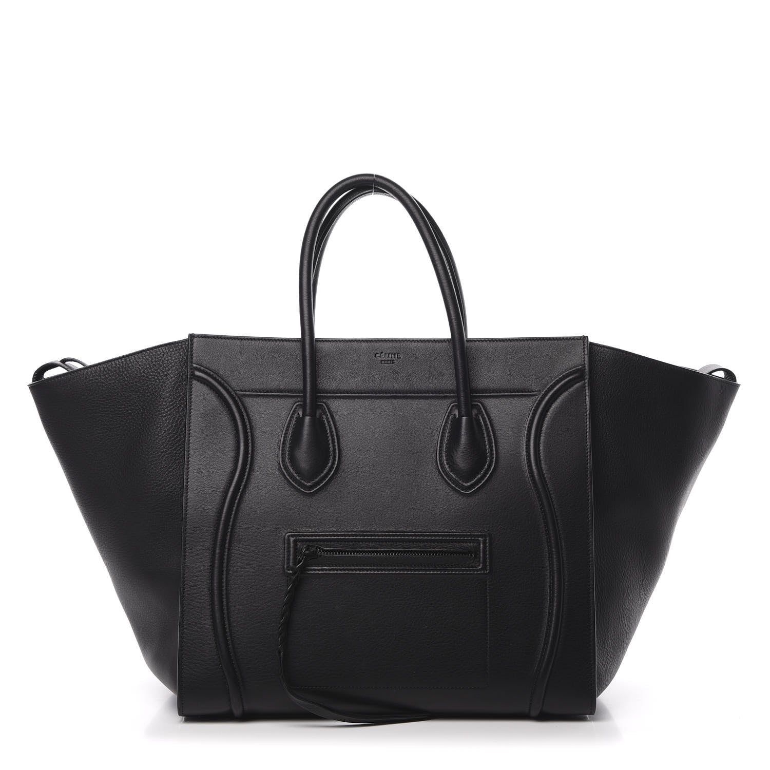 Celine Supple Calfskin Large Phantom Luggage Black 1 of 13