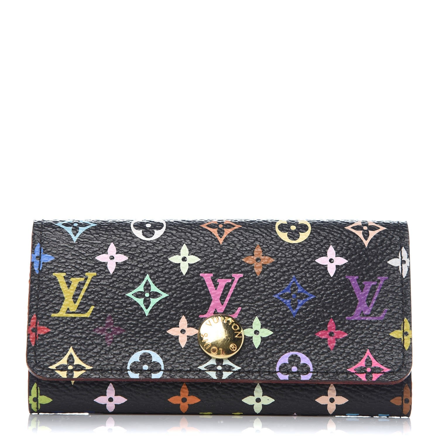 Louis Vuitton Monogram Multicolor Multicles 4 Key Holder Black Grenade 1 of 7