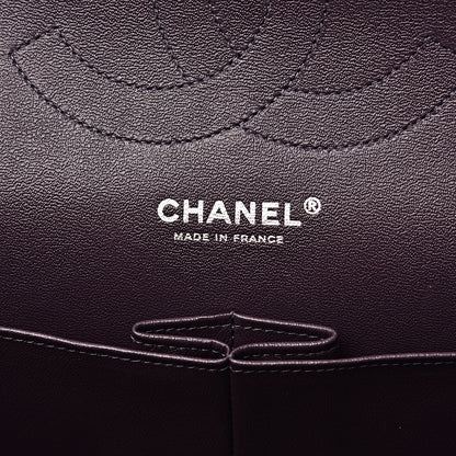Chanel Caviar Quilted Jumbo Double Flap Dark Purple 5 of 11