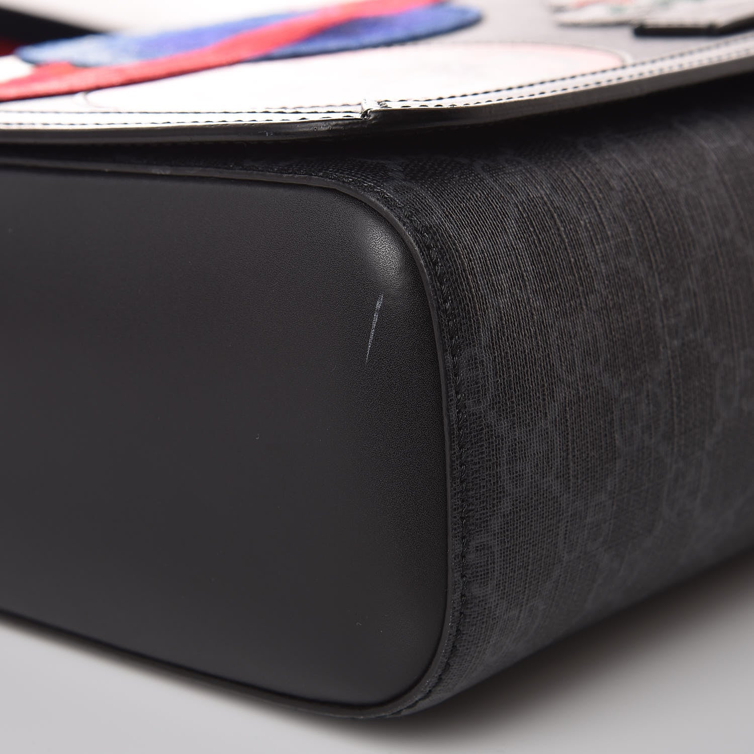Gucci GG Supreme Monogram Night Courrier Flap Messenger Black Multicolor 10 of 12
