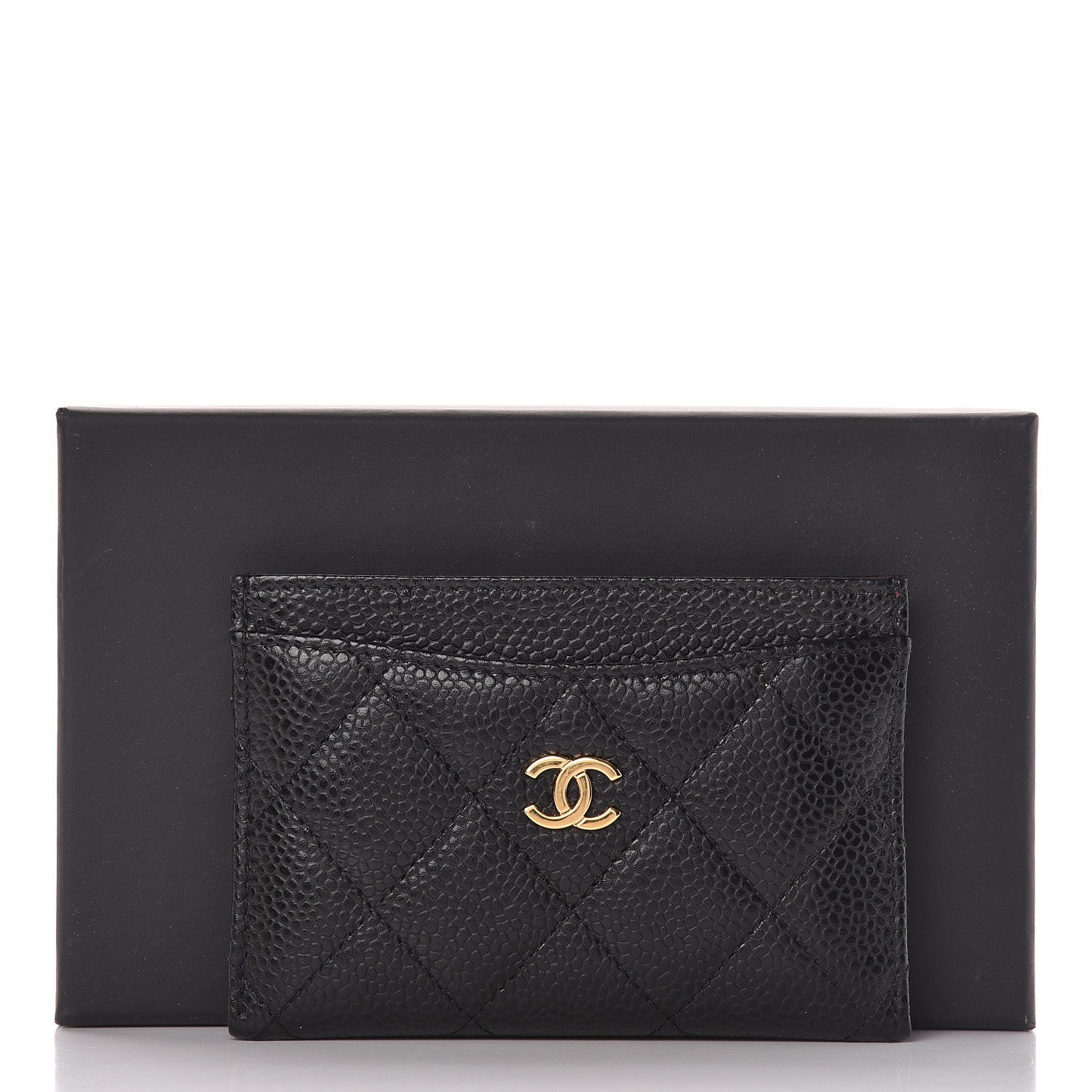 Chanel Caviar Quilted Card Holder Black 9 of 9