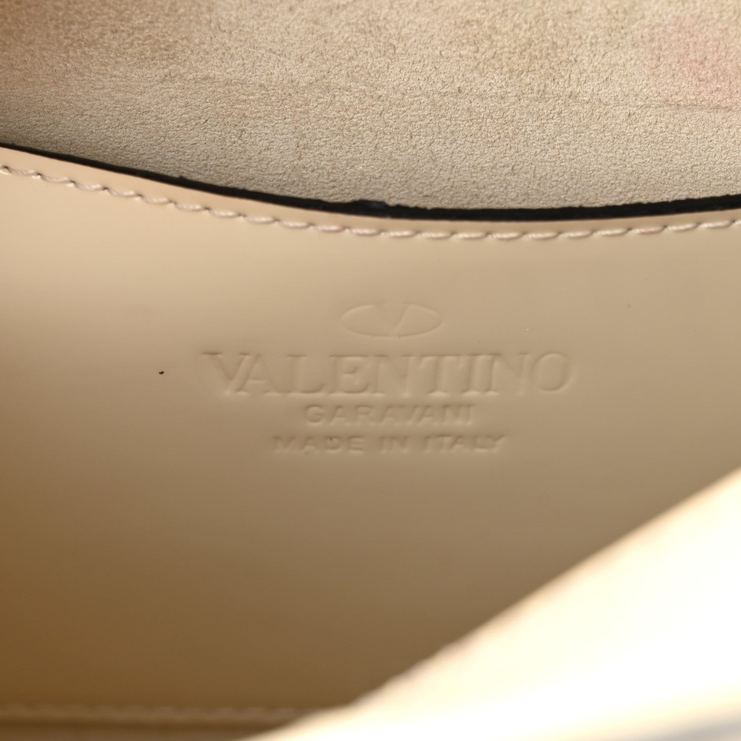 Valentino Garavani Patent Monochrome Rockstud Camera Crossbody Bag Ivory 6 of 12