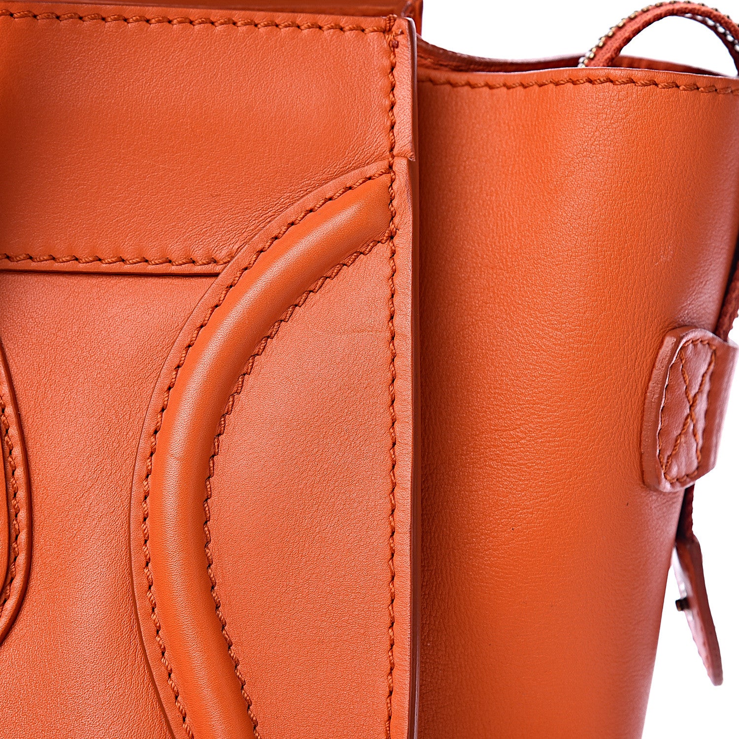 Celine Smooth Calfskin Mini Luggage Bright Orange 27 of 32