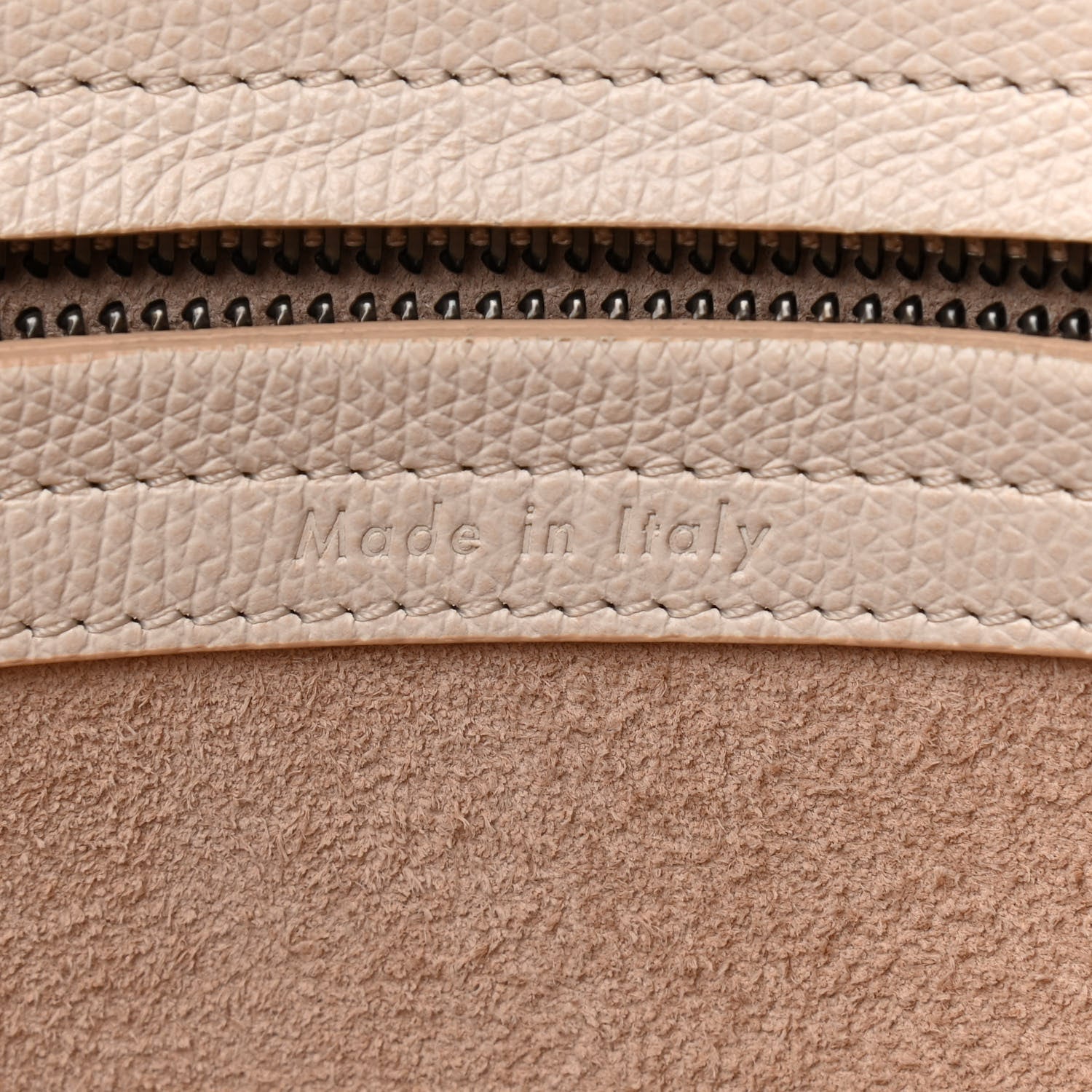 Celine Grained Calfskin Medium Phantom Luggage Cream 5 of 11