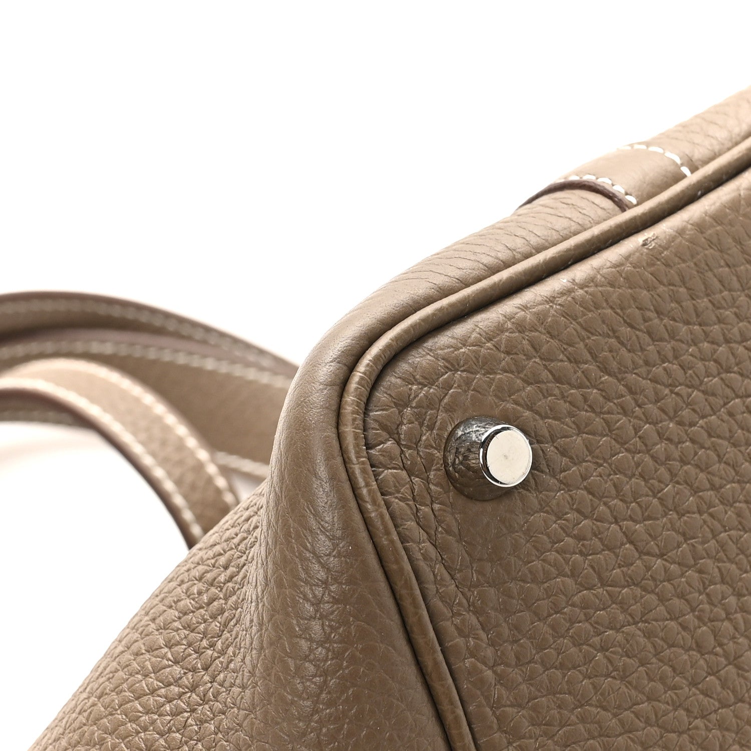 Hermes Taurillon Clemence Picotin Lock 18 PM Etoupe 9 of 12