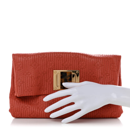 Louis Vuitton Calfskin Quilted Monogram Altair Clutch Rose 2 of 8