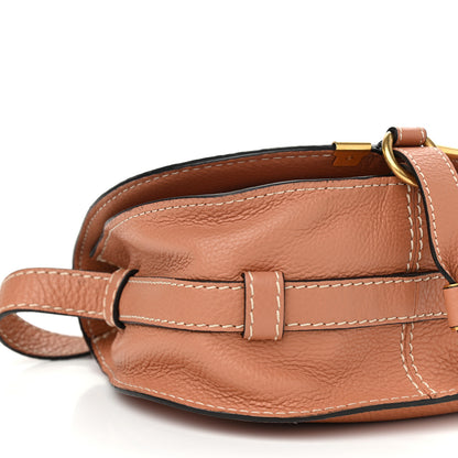Chloe Calfskin Mini Marcie Round Crossbody Bag Peach Bloom 7 of 8