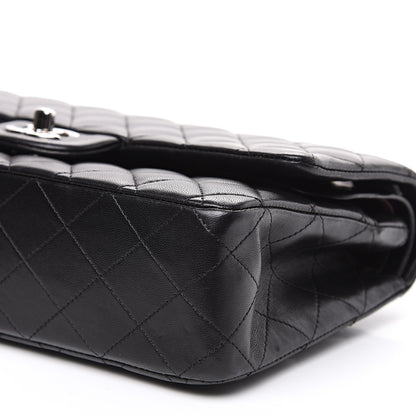Chanel Lambskin Quilted Medium Double Flap Black 9 of 14