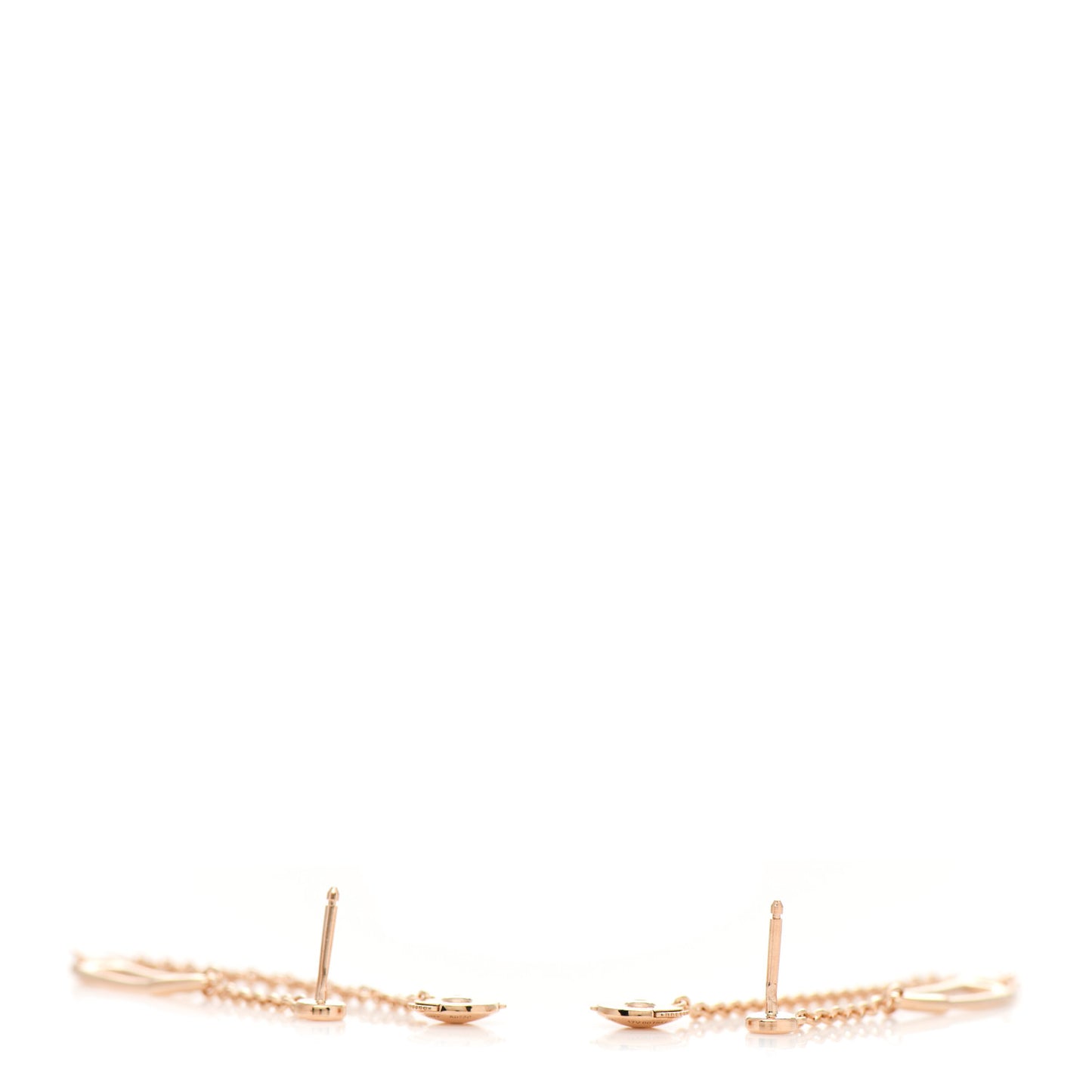 18K Rose Gold TPM Chaine D'Ancre Punk Earrings