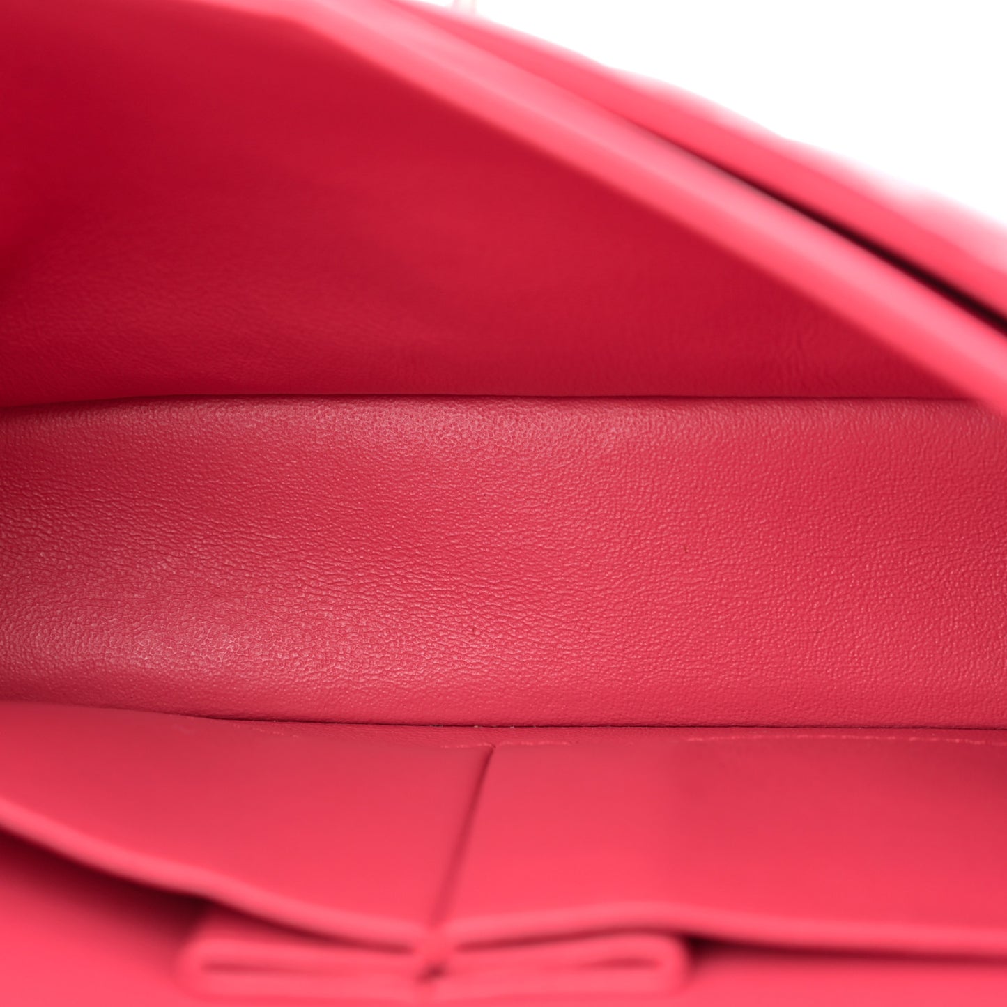 Lambskin Quilted Small Double Flap Dark Pink