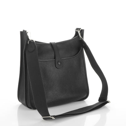 Hermes Taurillon Clemence Evelyne III GM Black 3 of 7
