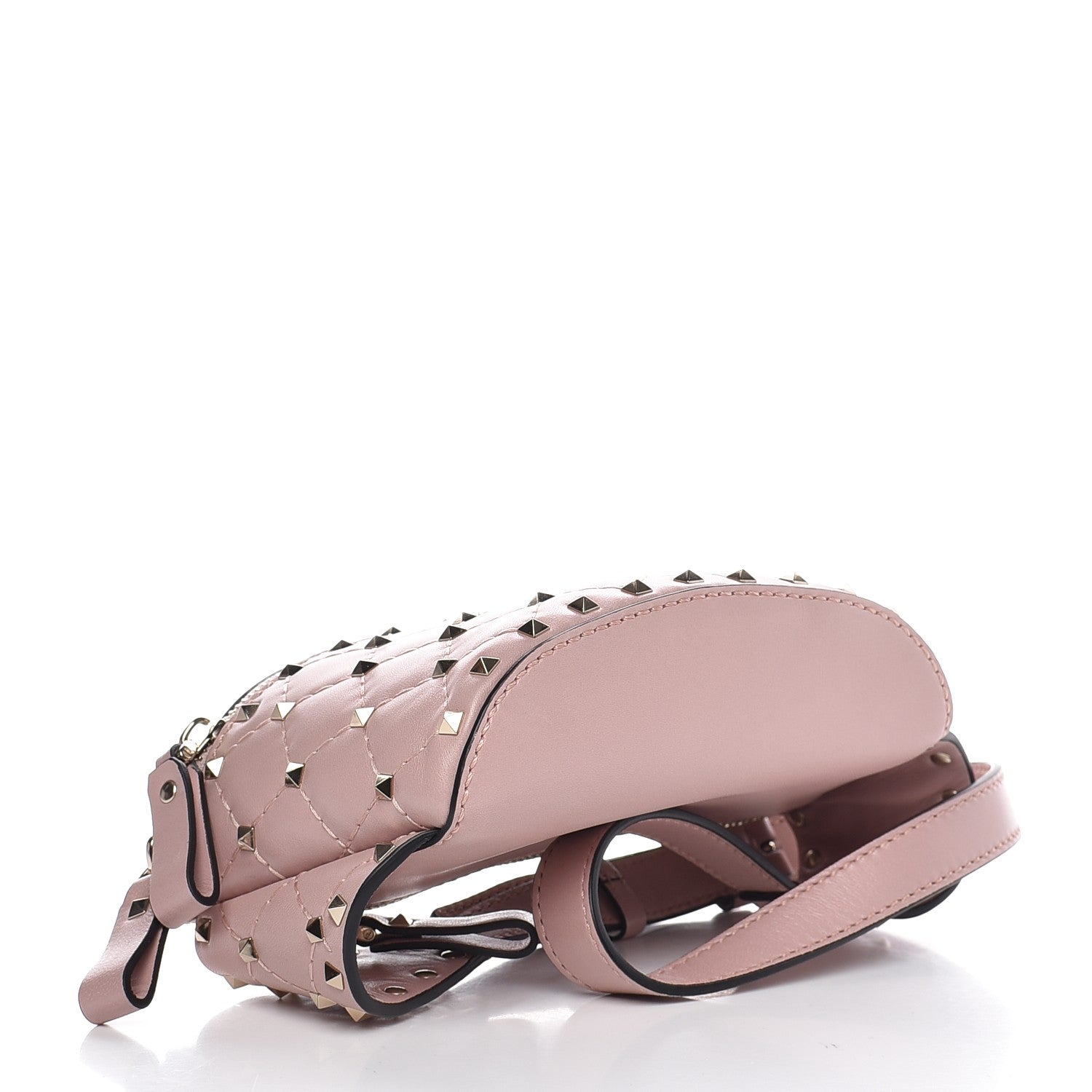 Valentino Garavani Lambskin Rockstud Spike Belt Bag 85 Water Rose 5 of 7