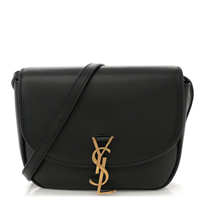 Saint Laurent Smooth Calfskin Monogram Medium Kaia Satchel Black 1 of 12