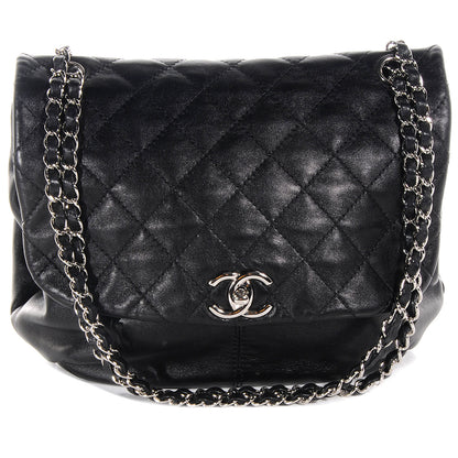 Chanel Lambskin Stitched Messenger Black 1 of 7