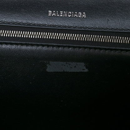 Balenciaga Grained Calfskin Small Hourglass Sling Shoulder Bag Black 10 of 10