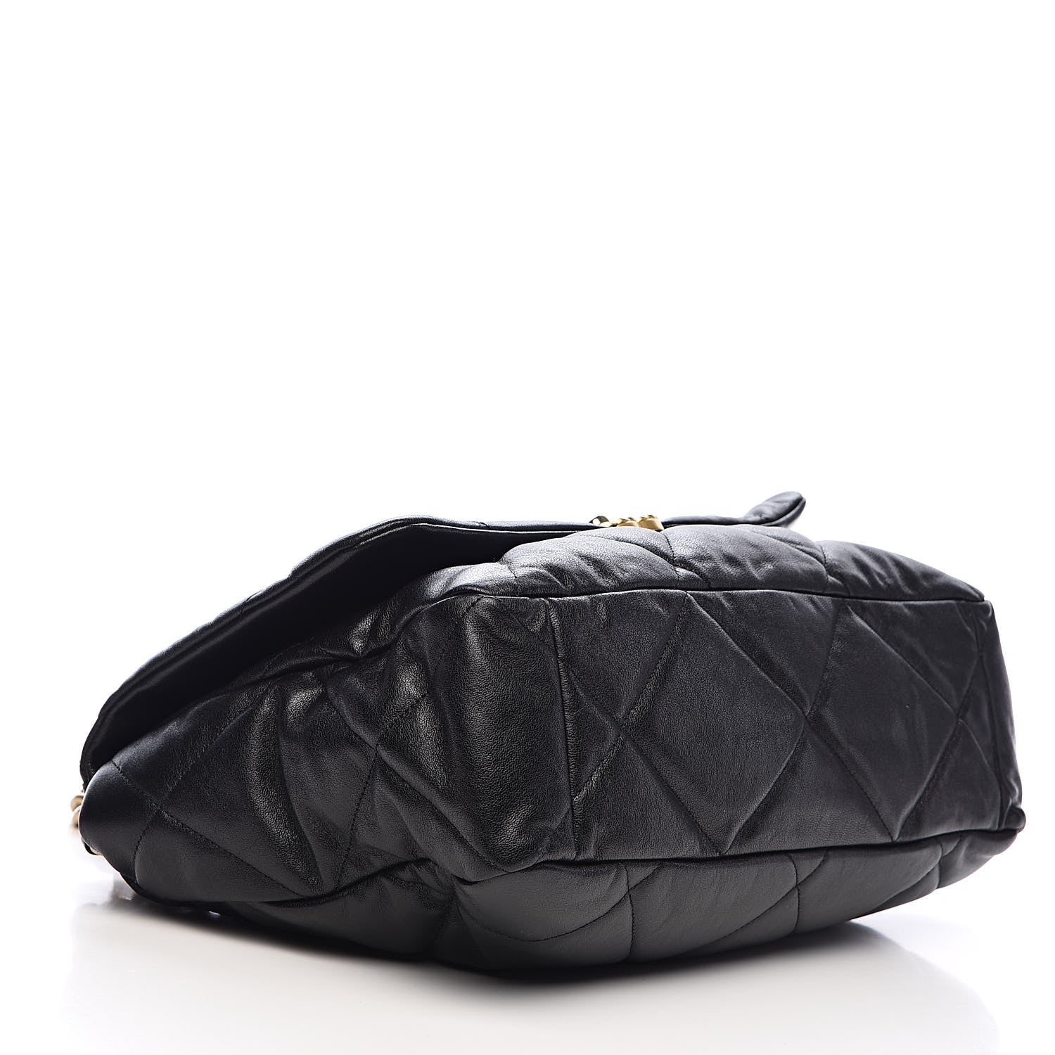 Chanel Lambskin Quilted Maxi 19 Flap Black 4 of 10