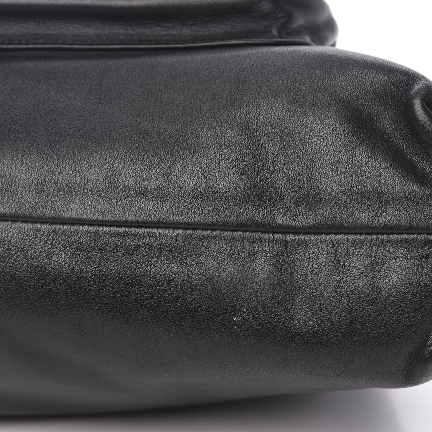 Calfskin Miss Sleek Shoulder Bag Black