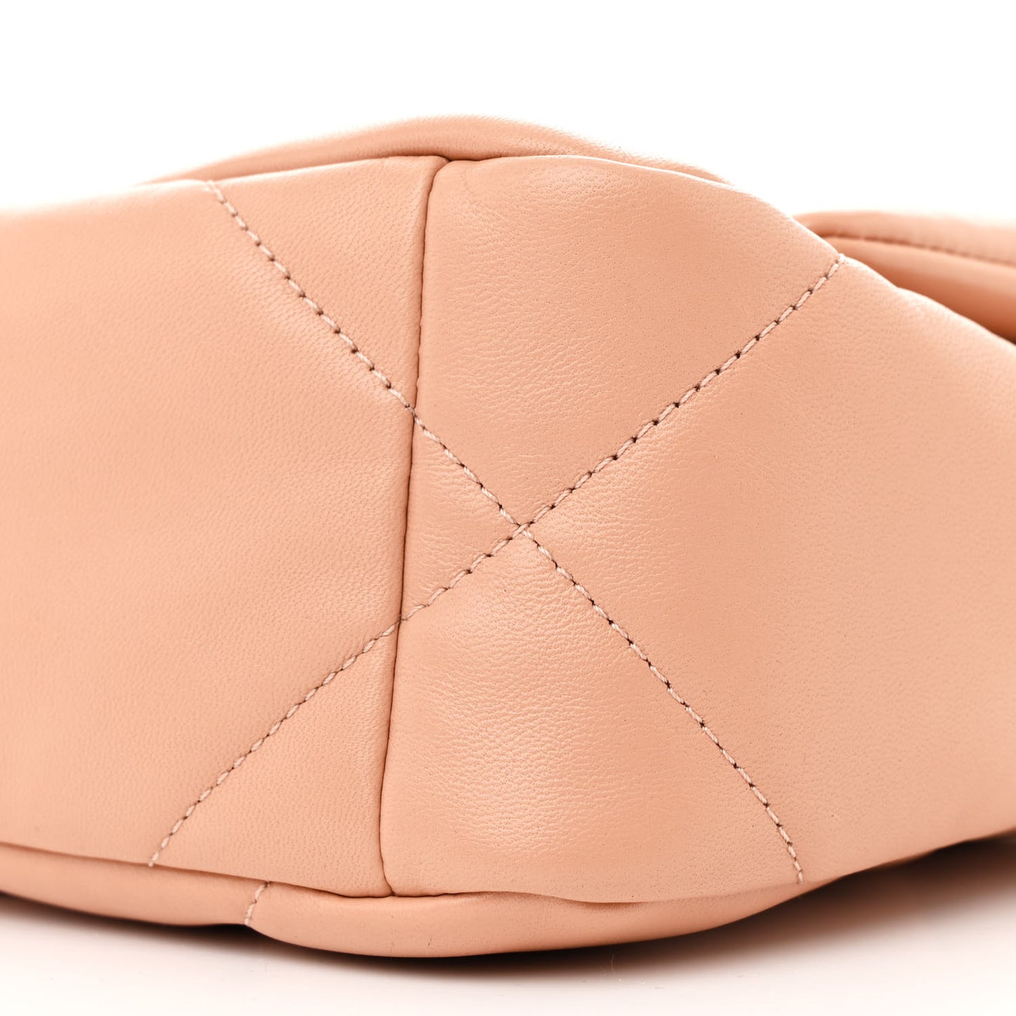 Lambskin Quilted Medium Chanel 19 Flap Beige