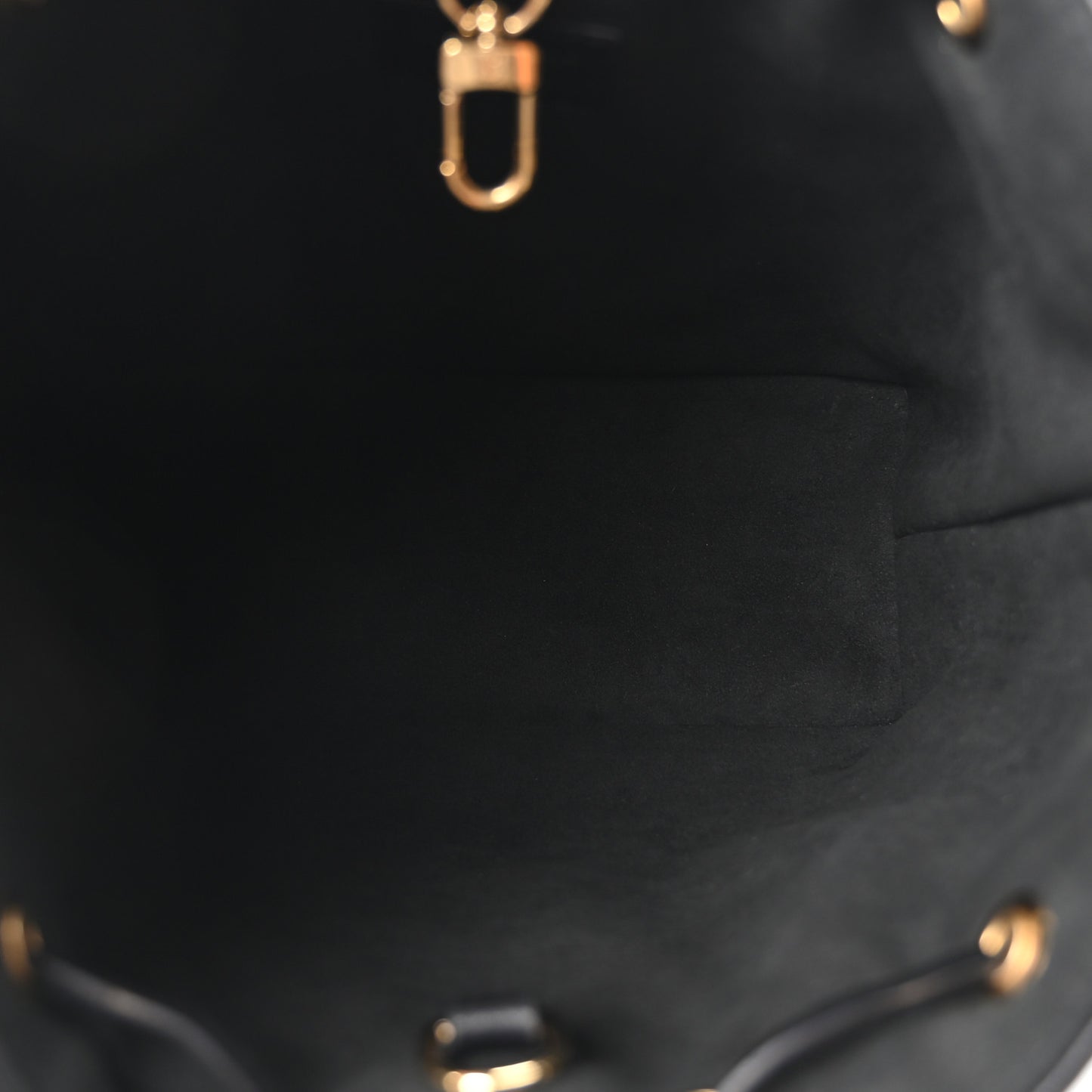 Lambskin Embossed Monogram Coussin Bucket Black Black