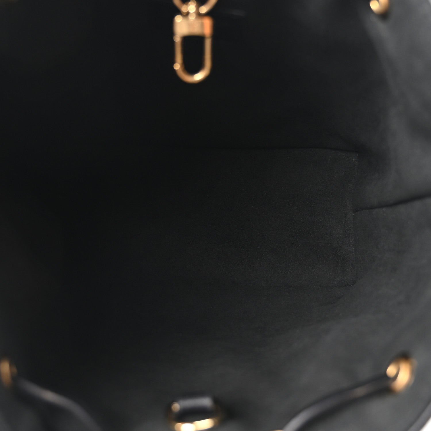 Louis Vuitton Lambskin Embossed Monogram Coussin Bucket Black Black 5 of 9