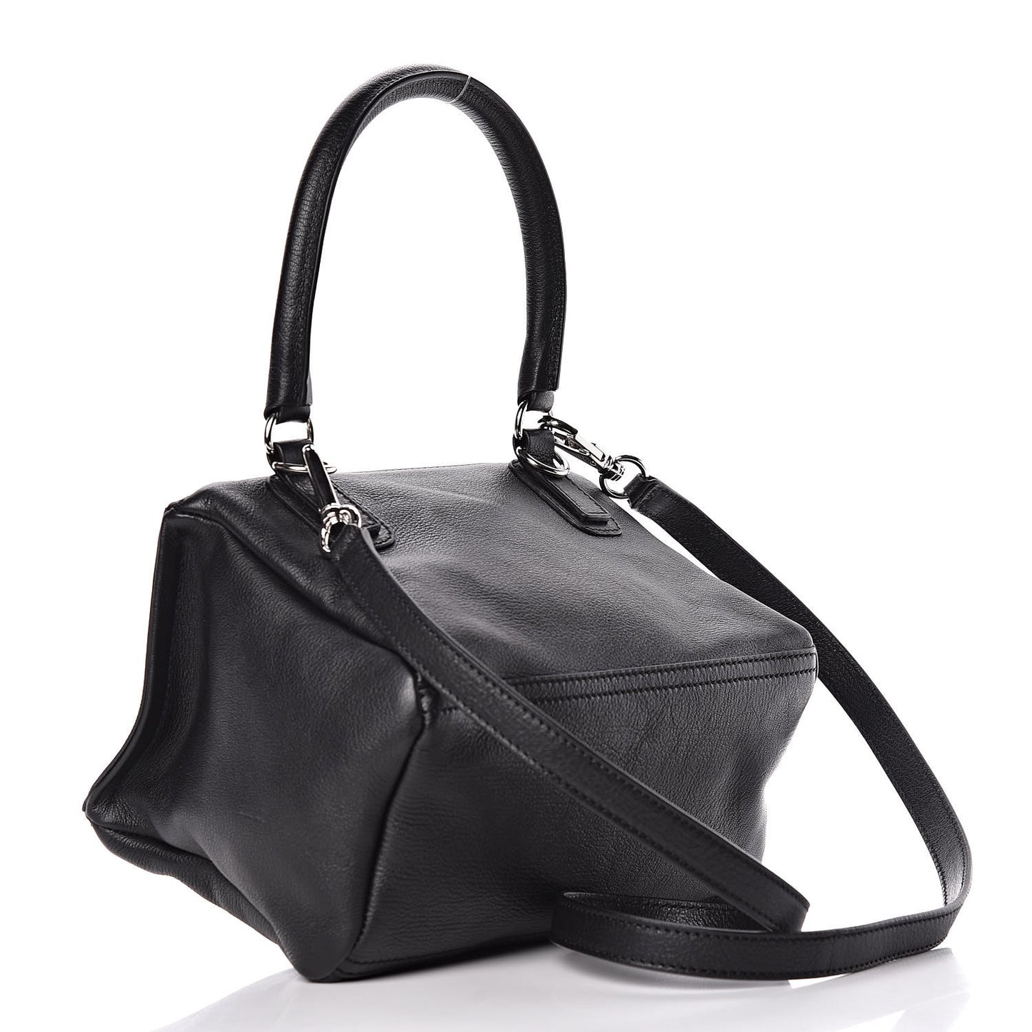 Sugar Goatskin Small Pandora Black