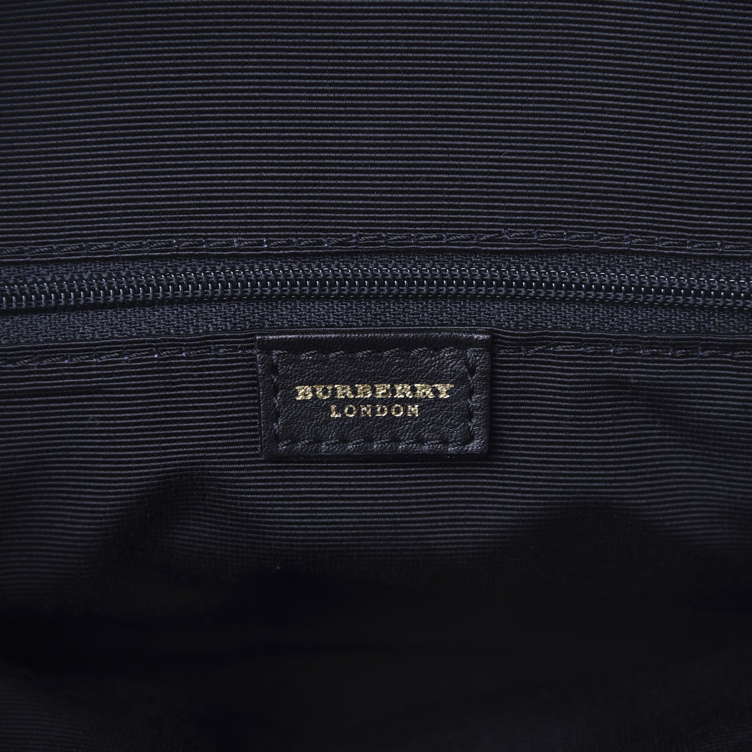 Burberry Signature Grain Calfskin Check Embossed Top Handle Bag Black 6 of 9