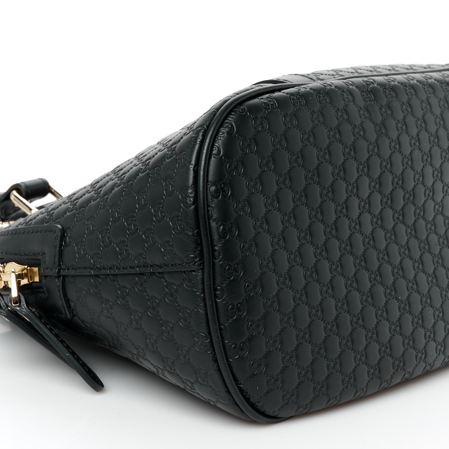 Microguccissima Medium Dome Bag Black
