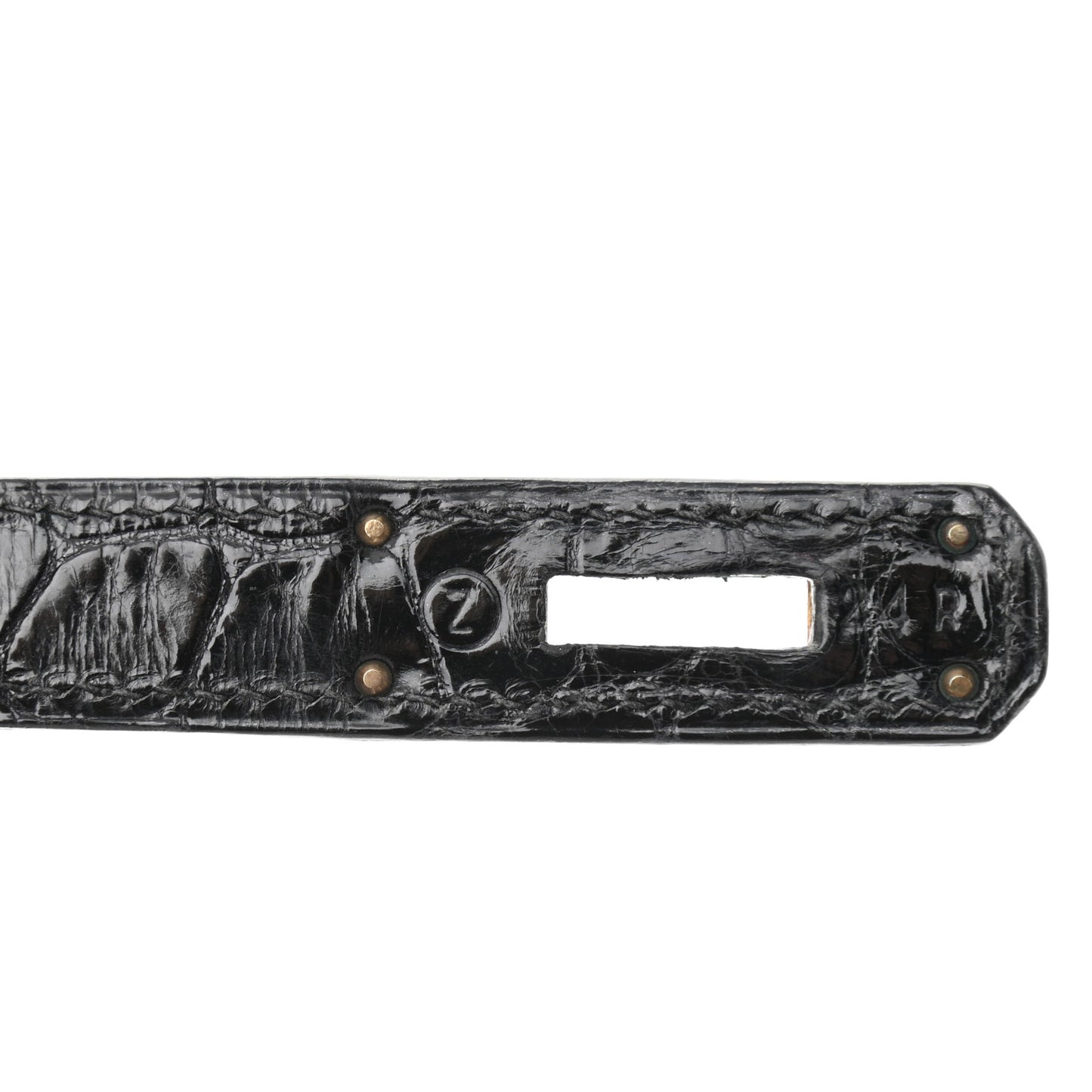 Shiny Alligator Kelly Sellier 28 Black
