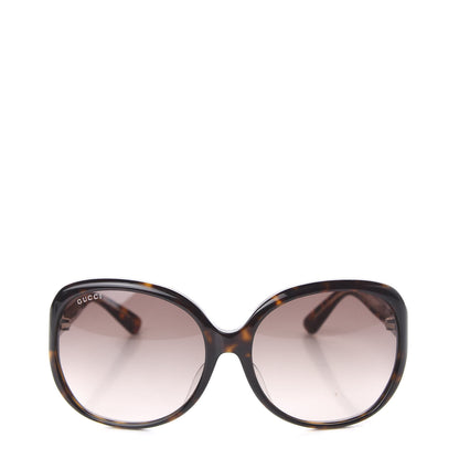 Gucci Acetate Oversized Round Sunglasses GG0080SK Tortoiseshell 2 of 8
