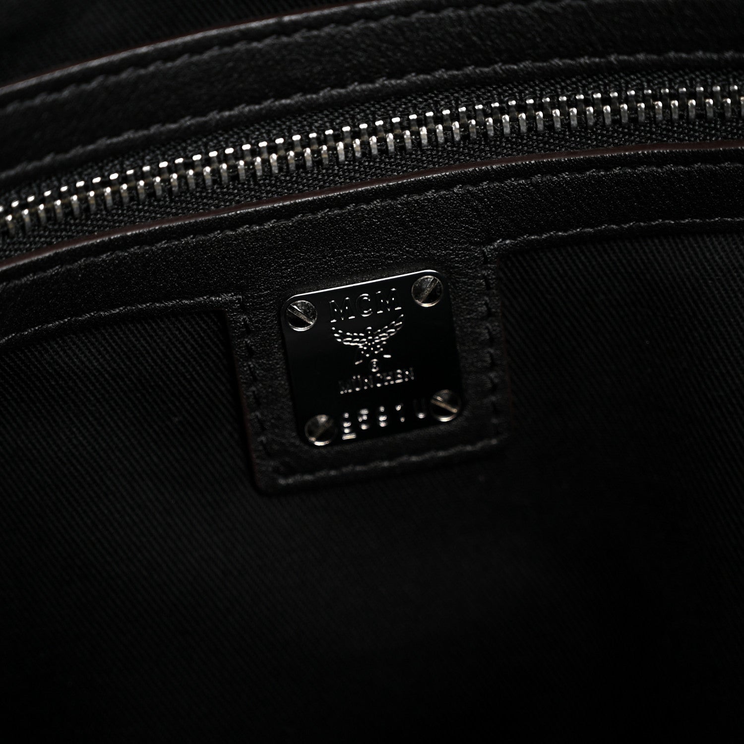 MCM Calfskin Ottomar Monogram Klara Medium Hobo Black 6 of 13