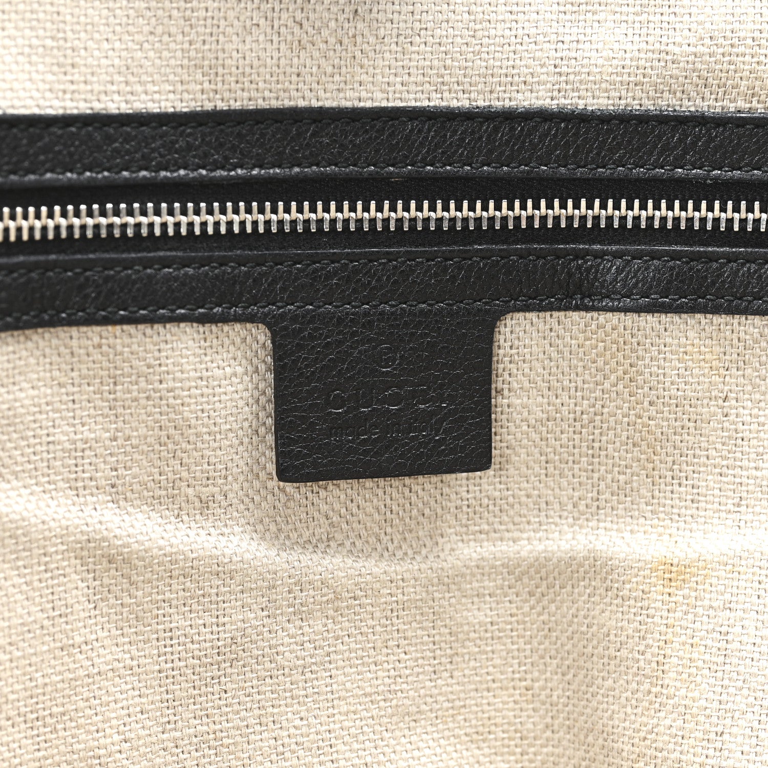 Gucci Leather Icon Bit Large Tote Black 6 of 10