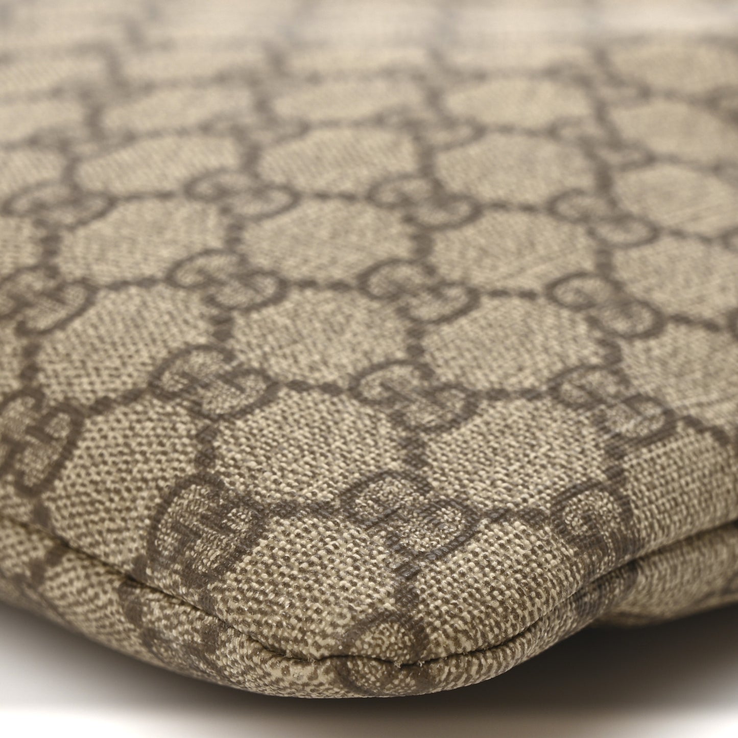 GG Plus Monogram Signature Web Loop Messenger Brown