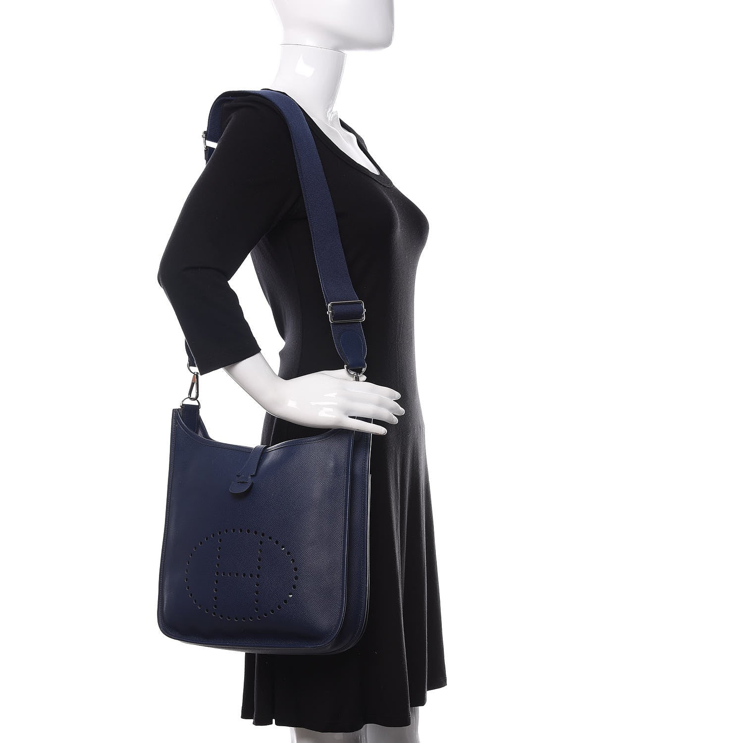 Hermes Epsom Evelyne III PM Bleu Saphir 2 of 10