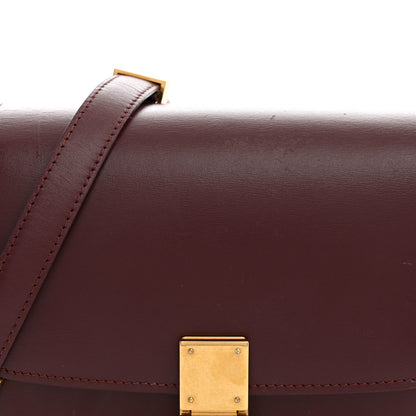 Celine Box Calfskin Small Classic Box Flap Bag Burgundy 6 of 11