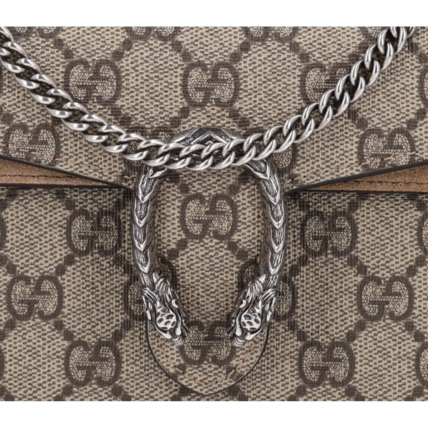 GG Supreme Monogram Super Mini Dionysus Shoulder Bag Taupe