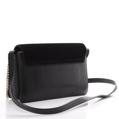 Chloe Suede Calfskin Small Faye Shoulder Bag Black 3 of 8