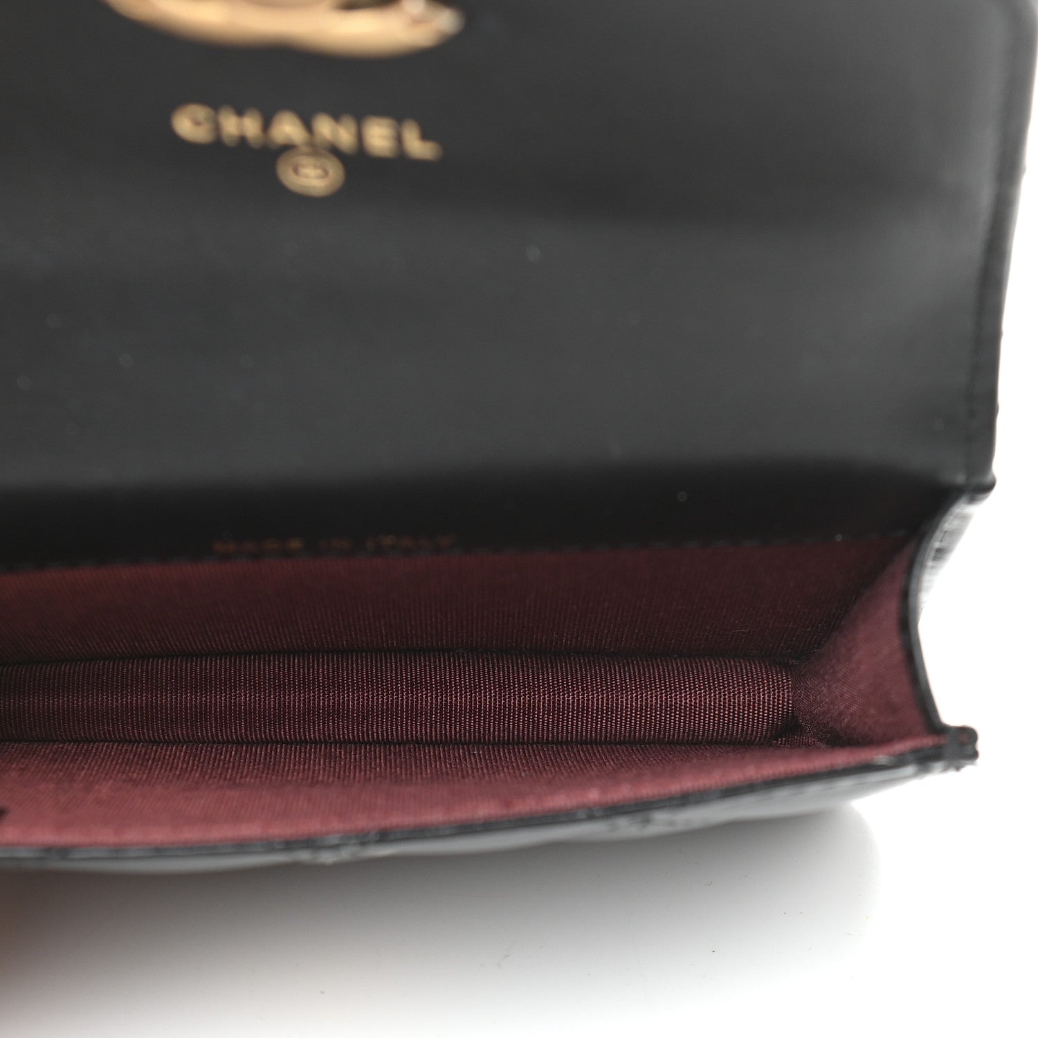 Chanel Calfskin Quilted Perfect Fit Coin Purse With Chain Black 5 of 10