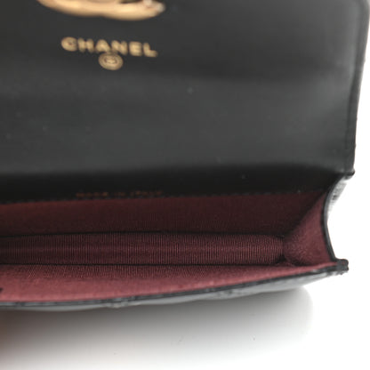 Chanel Calfskin Quilted Perfect Fit Coin Purse With Chain Black 5 of 10