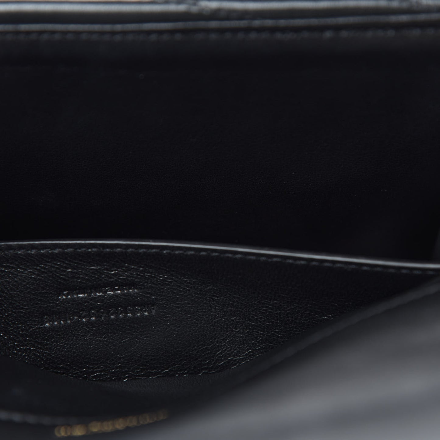 Lambskin Matelasse Chevron Monogram Medium Sulpice Bag Black