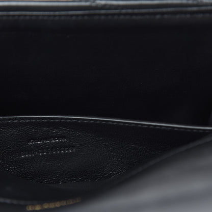 Saint Laurent Lambskin Matelasse Chevron Monogram Medium Sulpice Bag Black 10 of 11