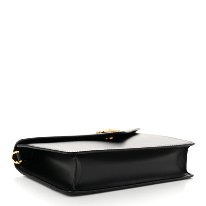 Celine Shiny Calfskin Triomphe Maillon Wallet on Chain Black 4 of 10