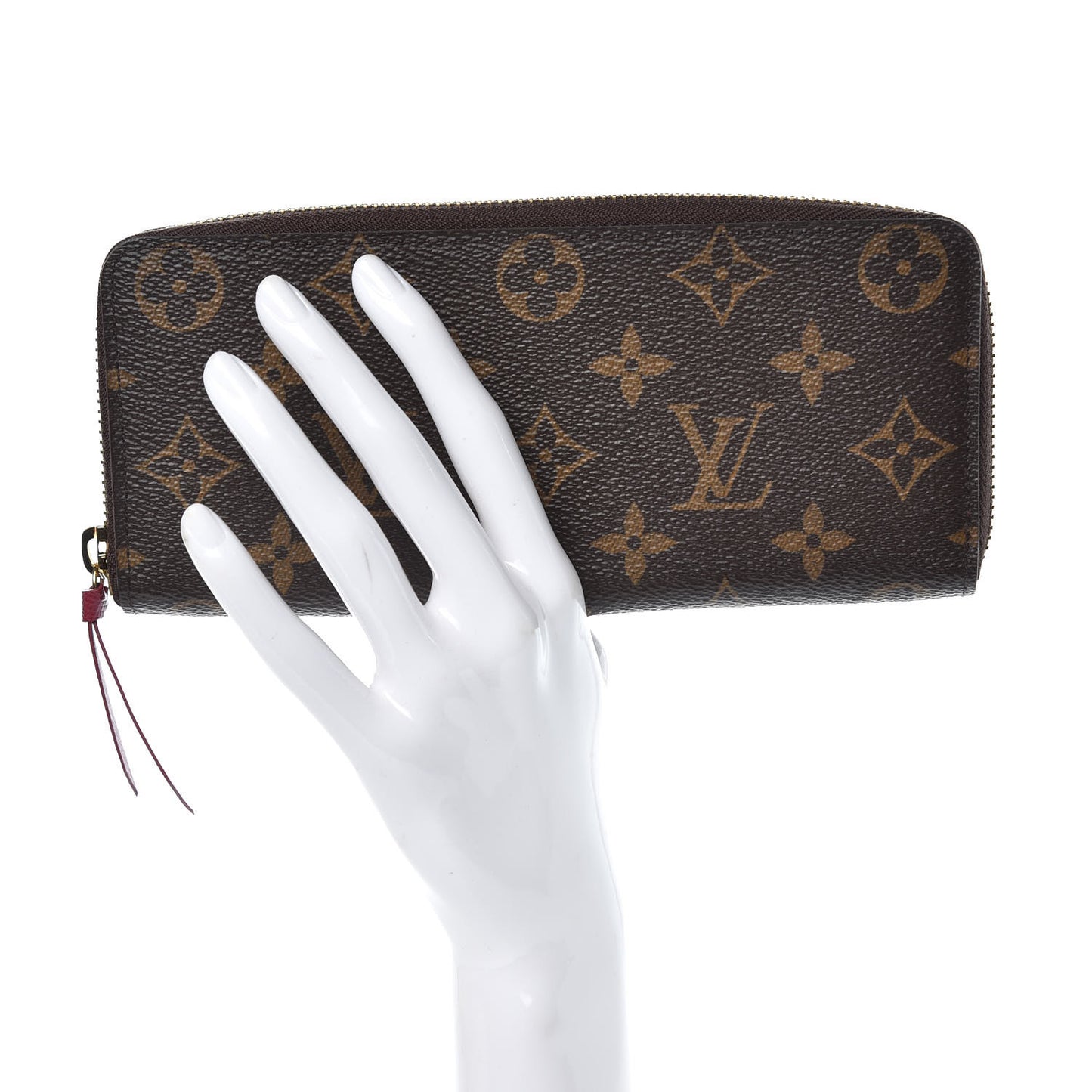 Monogram Clemence Wallet Fuchsia