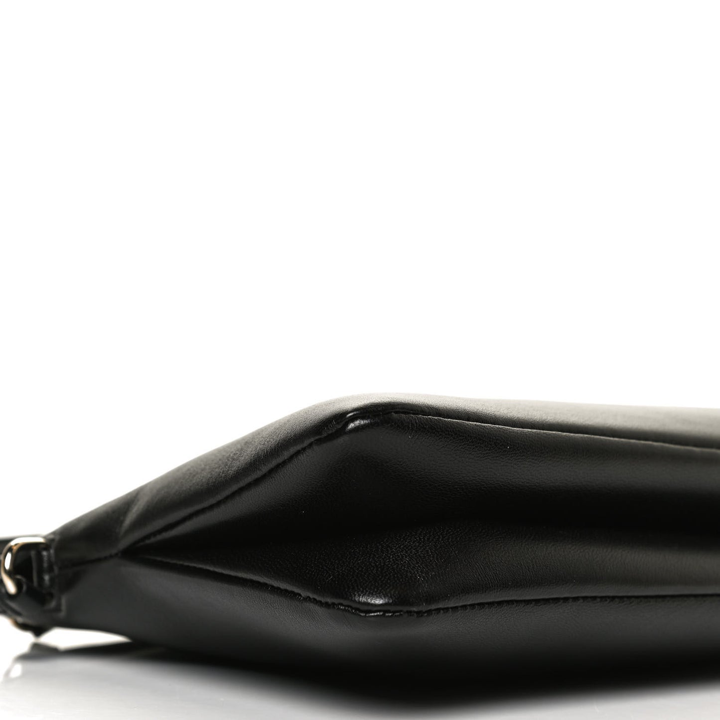 Supple Lambskin Small Faye Soft Zippered Shoulder Bag Black