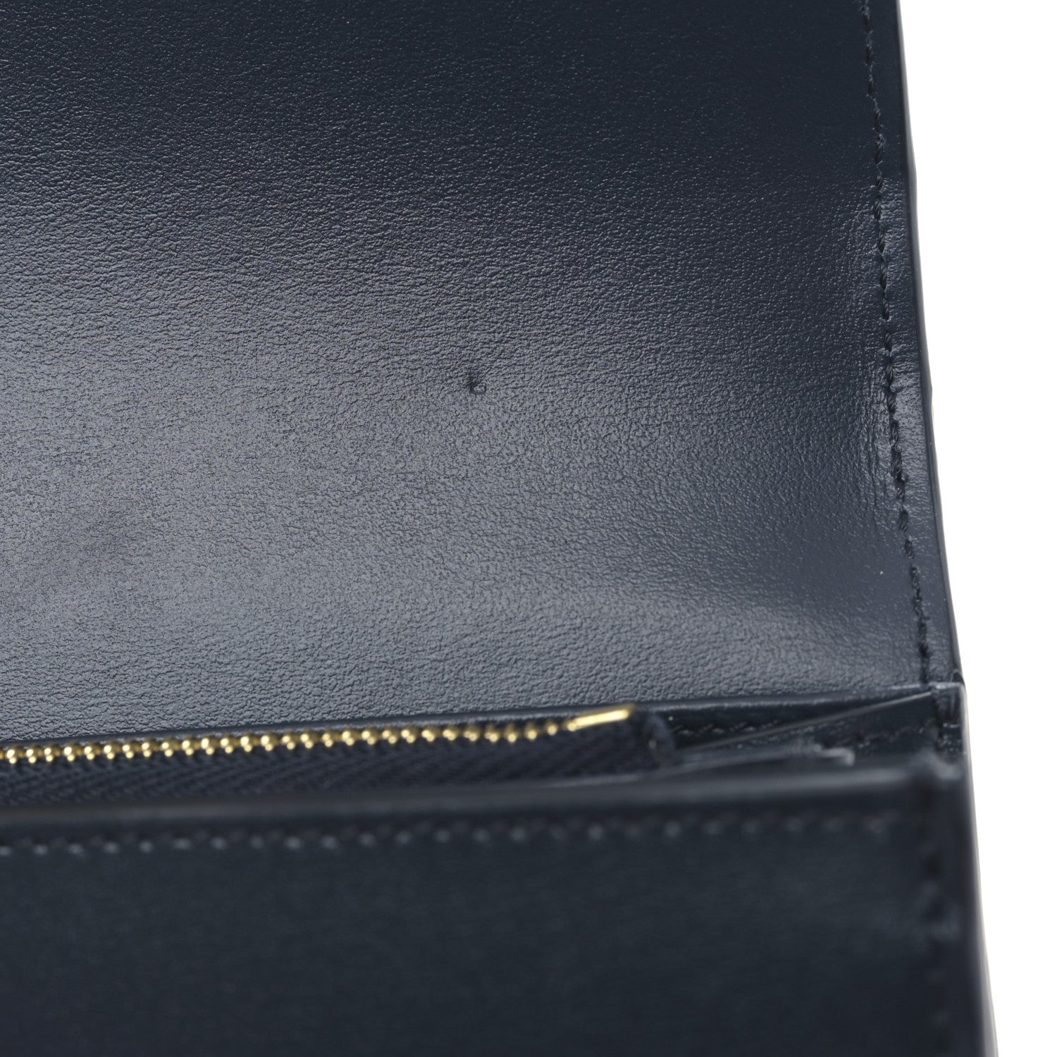 Celine Shiny Calfskin Long Triomphe Wallet Navy 10 of 10