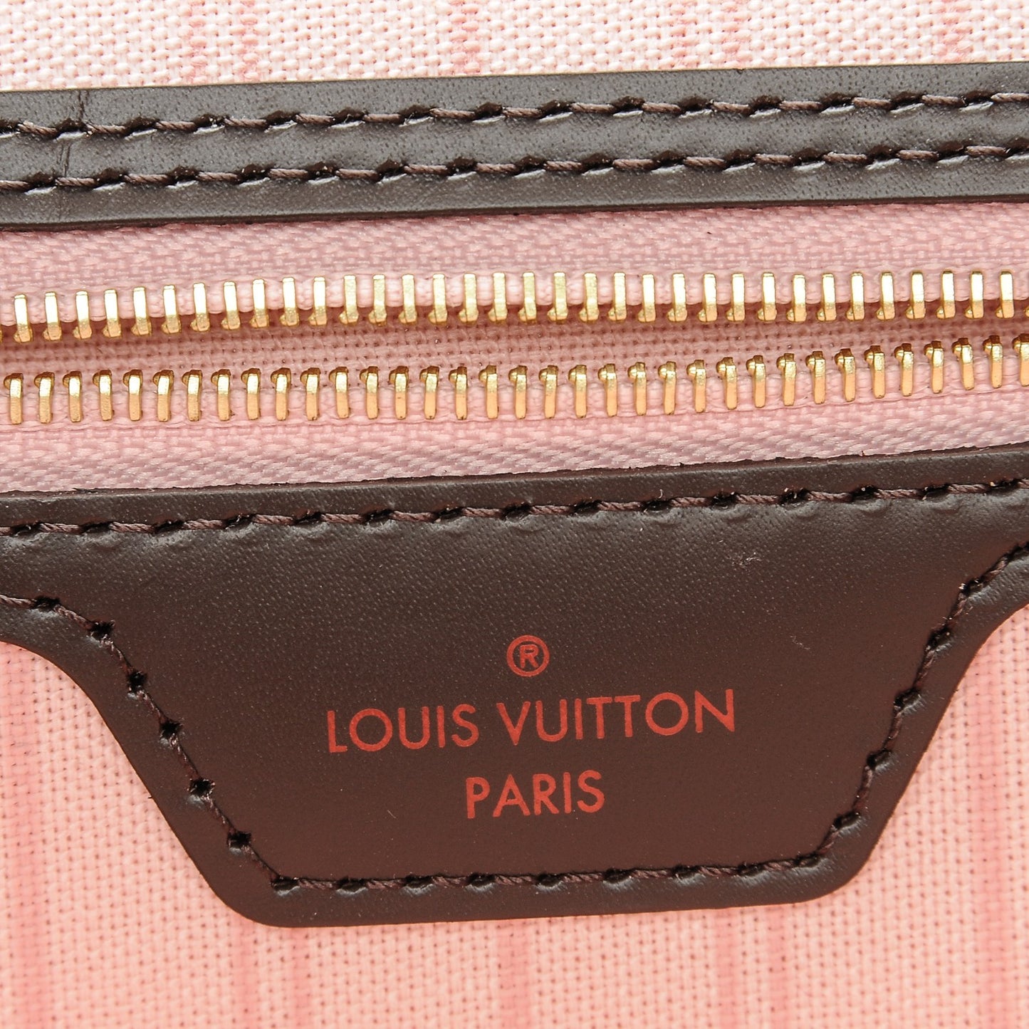 Damier Ebene Neo Neverfull MM Rose Ballerine