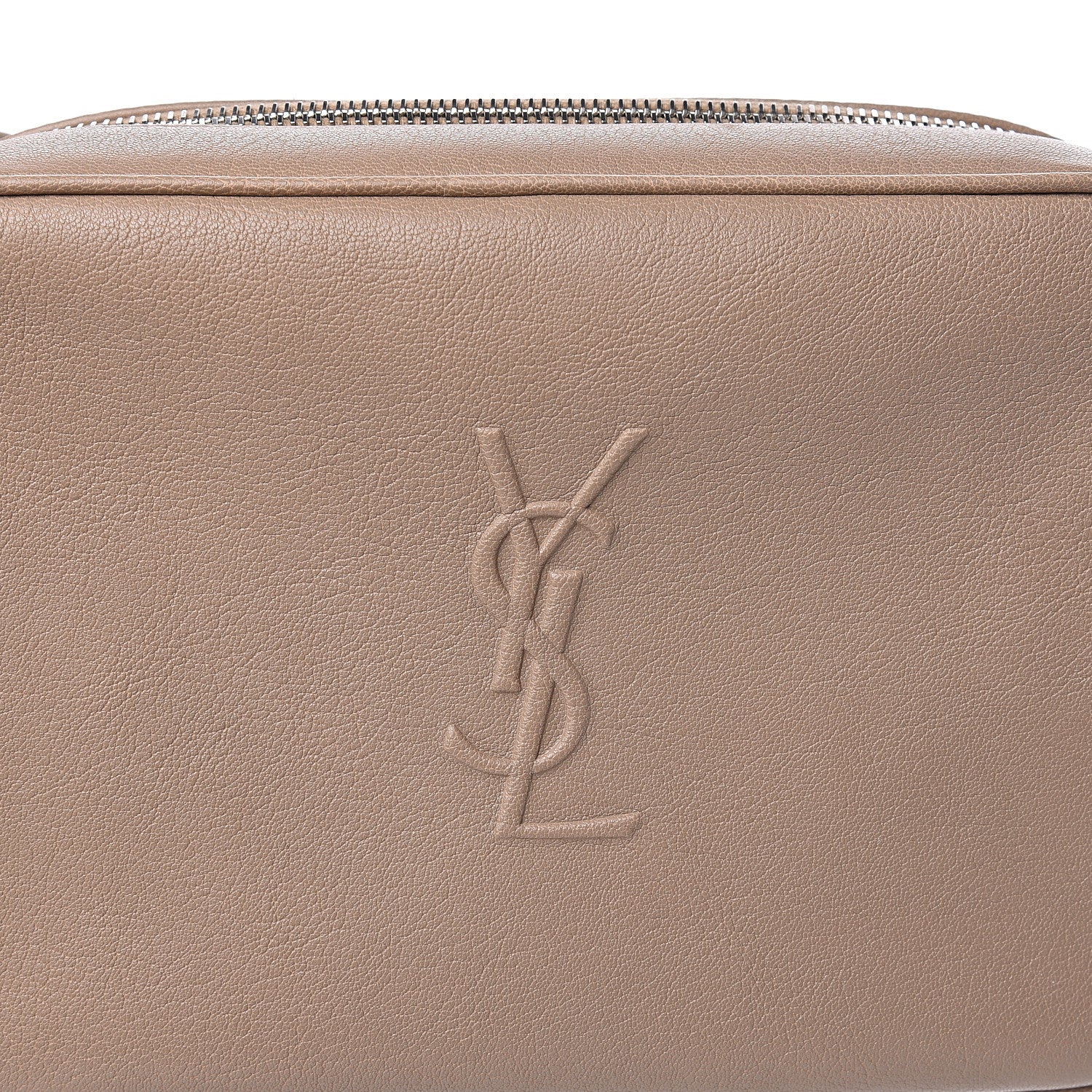 Saint Laurent Lambskin Monogram Small Lou Camera Bag Dark Beige 7 of 11