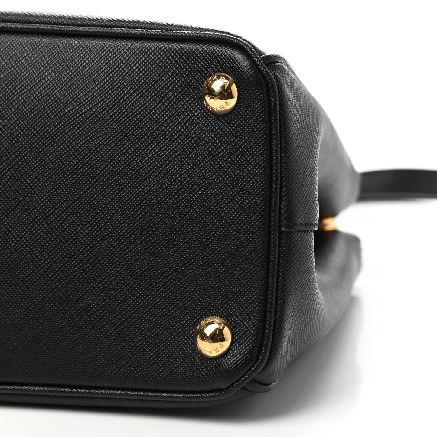 Saffiano Small Galleria Double Zip Tote Black