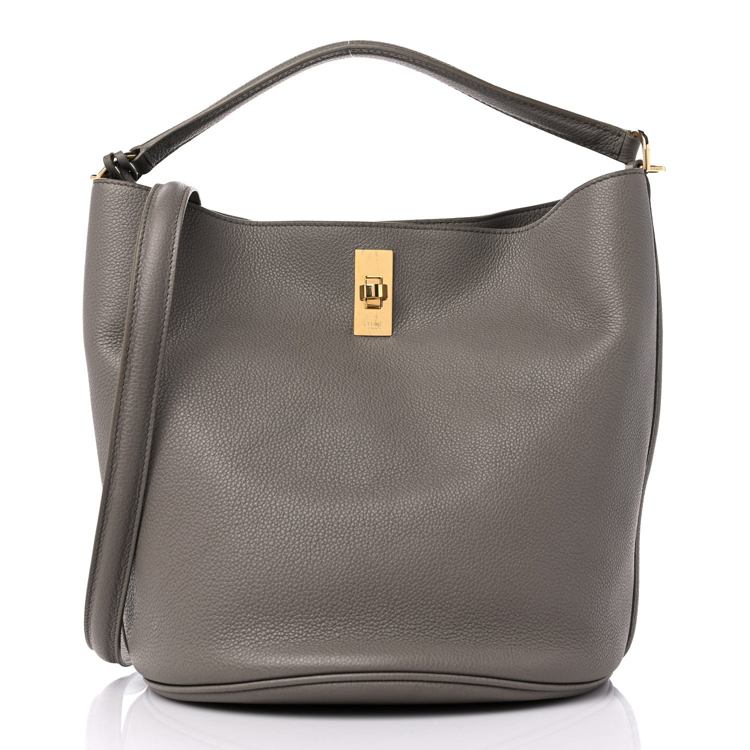 Celine Supple Grained Calfskin Bucket 16 Bag Pebble 3 of 10